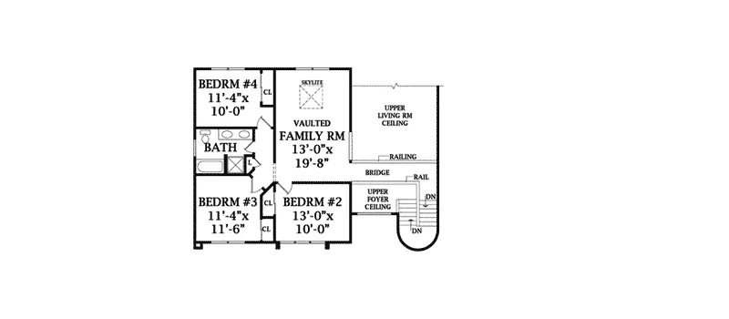 Contemporary House Plan Second Floor - Rancho Mirage Contemporary Home 016D-0068 - Shop House Plans and More