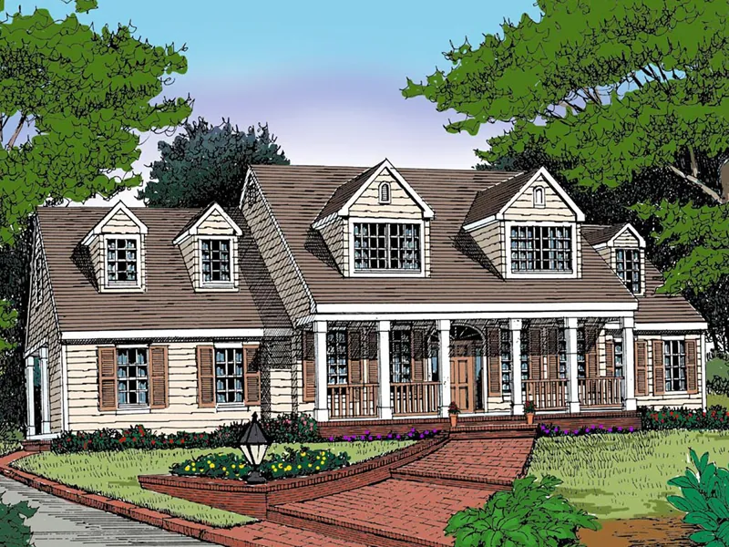 Cape Cod Design With Colonial And Greek Revival Impressions