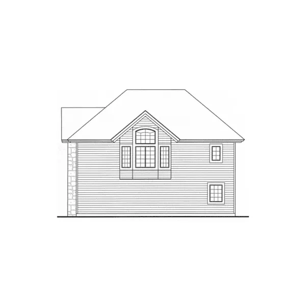 Cabin & Cottage House Plan Rear Elevation - Brairwick Raised Vacation Home 016D-0078 - Search House Plans and More