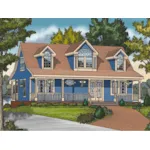 Country Acadian Design With Numerous Ornate Windows 