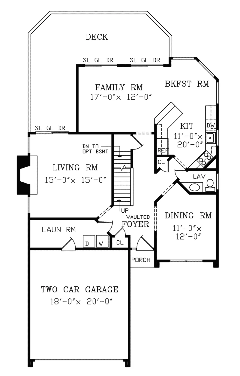 Cabin & Cottage House Plan First Floor - Delray Summit Contemporary Home 016D-0085 - Shop House Plans and More
