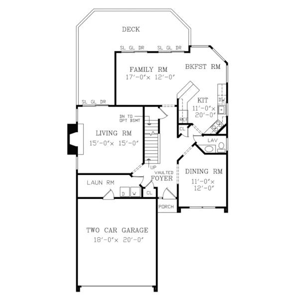 Cabin & Cottage House Plan First Floor - Delray Summit Contemporary Home 016D-0085 - Shop House Plans and More