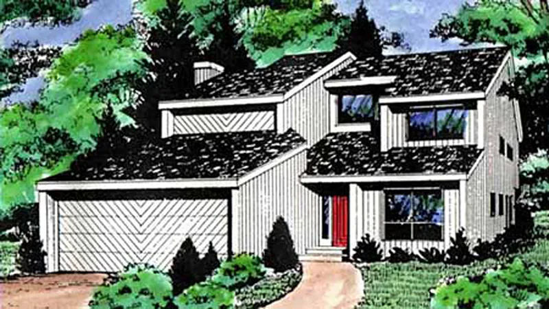 Cabin & Cottage House Plan Front Image of House - Delray Summit Contemporary Home 016D-0085 - Shop House Plans and More