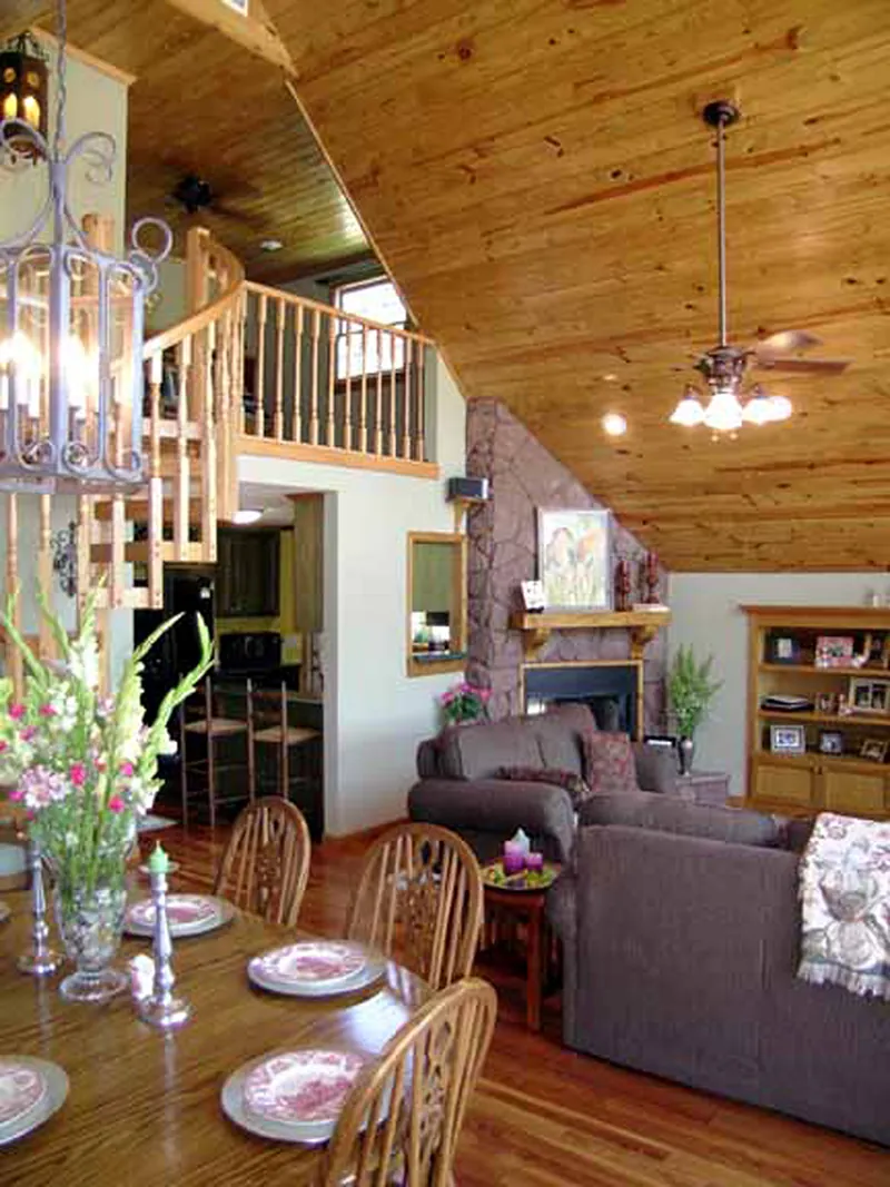 Cabin & Cottage House Plan Dining Room Photo 01 - Yuma Contemporary A-Frame Home 016D-0087 - Shop House Plans and More