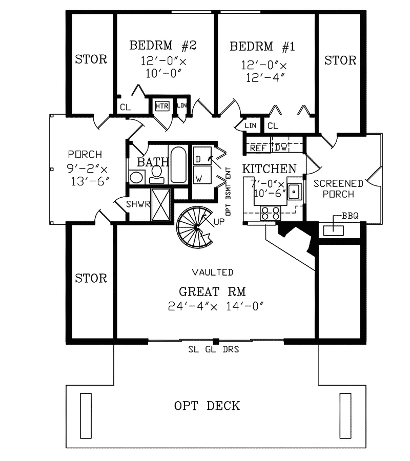 Cabin & Cottage House Plan First Floor - Yuma Contemporary A-Frame Home 016D-0087 - Shop House Plans and More