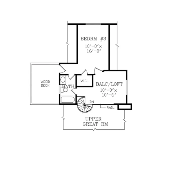 Vacation House Plan Second Floor - Yuma Contemporary A-Frame Home 016D-0087 - Shop House Plans and More