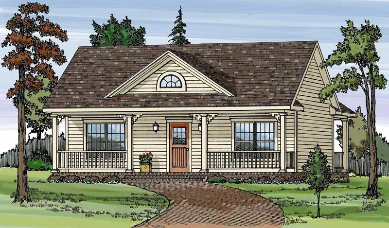 Unique Dormer Window Adds Character To The Exterior Of This Home Plan