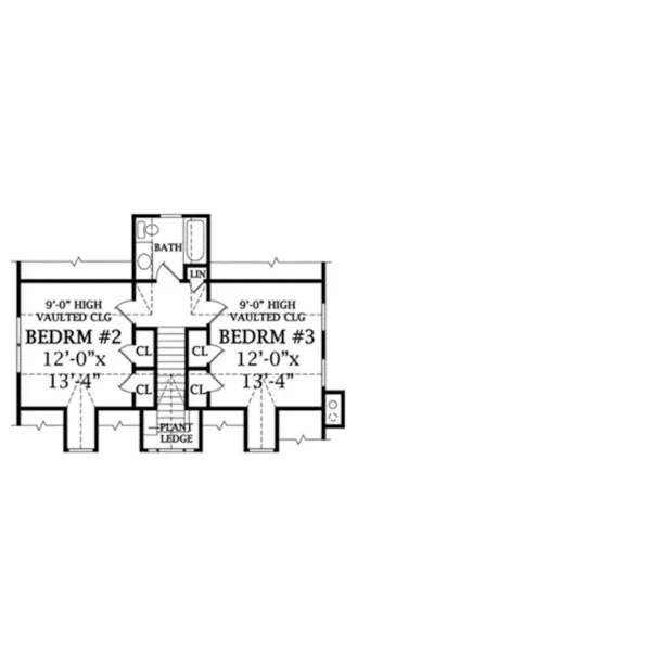 Southern House Plan Second Floor - Easton Lake Country Home 016D-0092 - Search House Plans and More