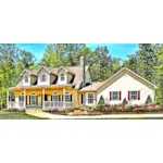 Southern House Plan Front of Home - Easton Lake Country Home 016D-0092 - Search House Plans and More