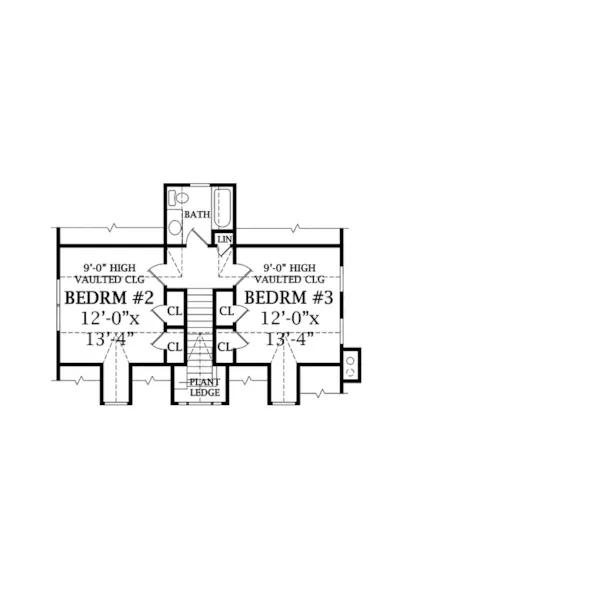 Traditional House Plan Second Floor - Plantation Hill Southern Home 016D-0096 - Shop House Plans and More