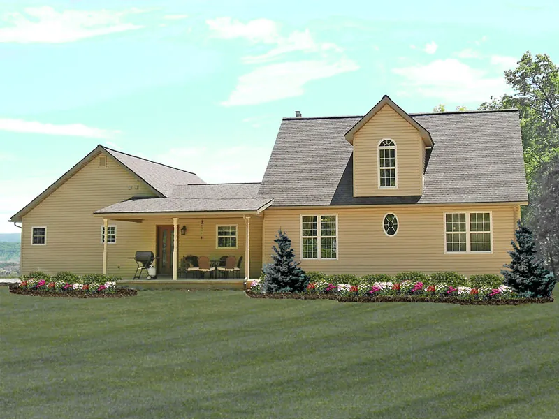 Traditional House Plan Rear Photo of House - Plantation Hill Southern Home 016D-0096 - Shop House Plans and More