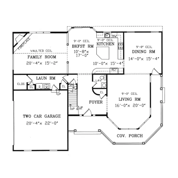 Victorian House Plan First Floor - Hardy Victorian Home 016D-0104 - Search House Plans and More