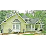 Ranch House Plan Front of Home - Jasper Bay Country Ranch Home 016D-0107 - Search House Plans and More