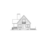 Waterfront House Plan Rear Elevation - Glencoe Summit A-Frame Home 016D-0113 - Search House Plans and More