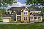 Traditional House Plan Front of House 016D-0114