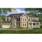 Country House Plan Front of House 016D-0114