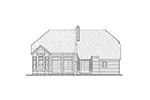 Traditional House Plan Rear Elevation - Banning Country Home 016D-0114 - Search House Plans and More