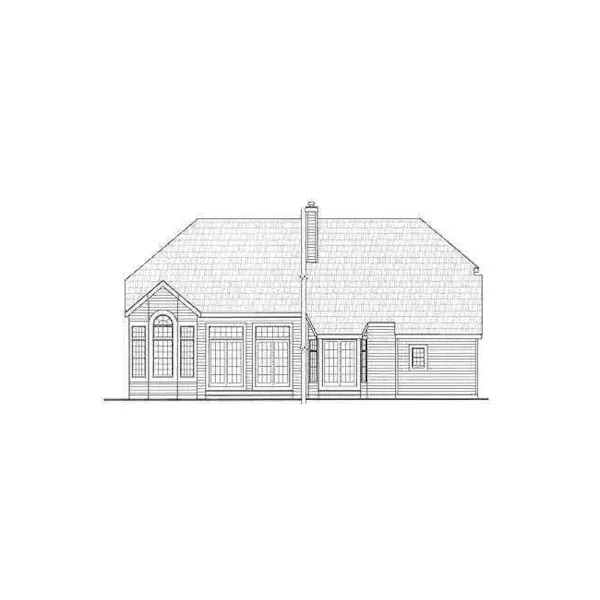 Country House Plan Rear Elevation - Banning Country Home 016D-0114 - Search House Plans and More