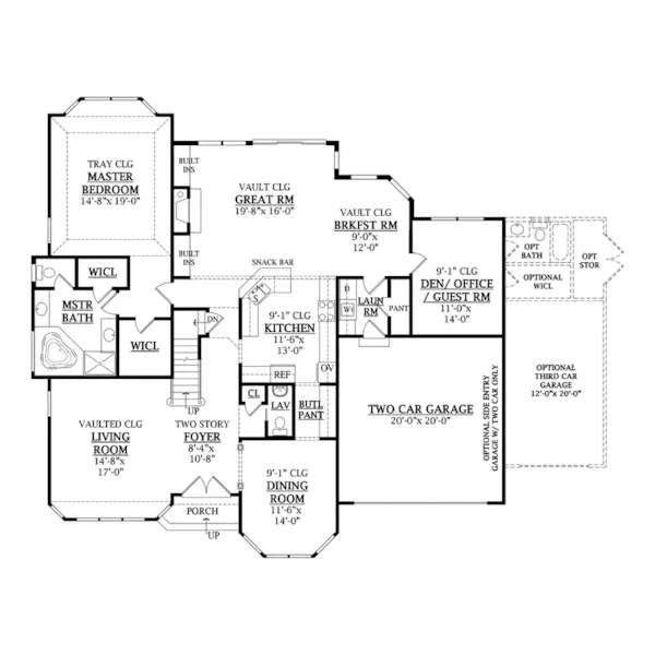 Traditional House Plan First Floor - Dutton Manor Luxury Home 016S-0002 - Search House Plans and More