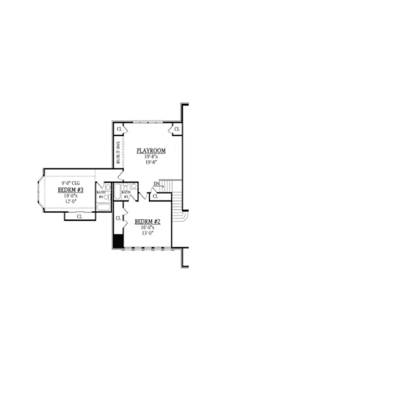 Traditional House Plan Second Floor - Blaine Point English Style Home 016S-0004 - Search House Plans and More