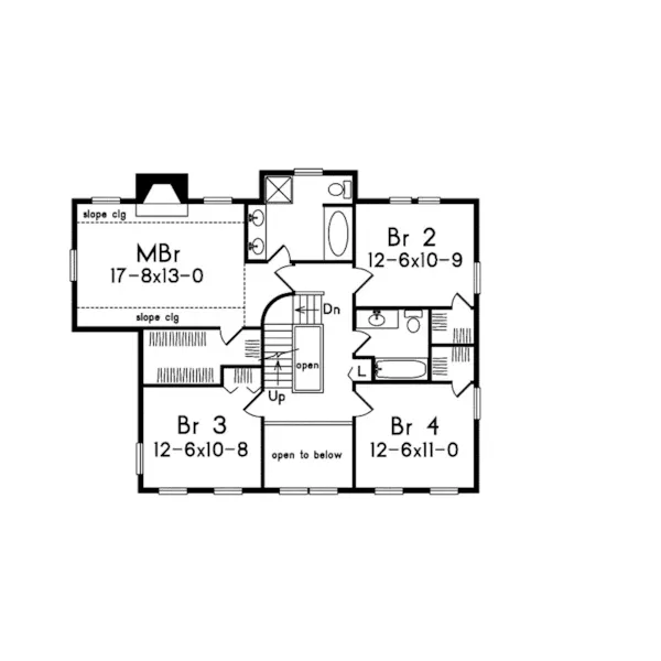 Luxury House Plan Second Floor - Ellie Victorian Farmhouse 017D-0006 - Search House Plans and More