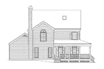 Lowcountry House Plan Left Elevation - Ellie Victorian Farmhouse 017D-0006 - Search House Plans and More