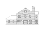 Lowcountry House Plan Rear Elevation - Ellie Victorian Farmhouse 017D-0006 - Search House Plans and More