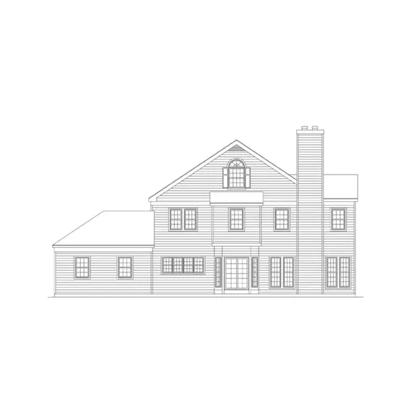 Luxury House Plan Rear Elevation - Ellie Victorian Farmhouse 017D-0006 - Search House Plans and More