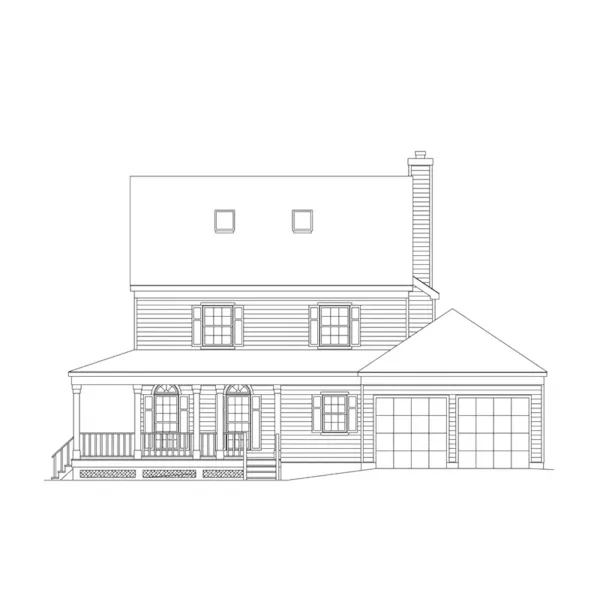 Luxury House Plan Right Elevation - Ellie Victorian Farmhouse 017D-0006 - Search House Plans and More