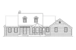 Country House Plan Rear Elevation - Sabrina Cape Cod Style Home 017D-0007 - Shop House Plans and More