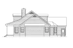 Traditional House Plan Right Elevation - Sabrina Cape Cod Style Home 017D-0007 - Shop House Plans and More