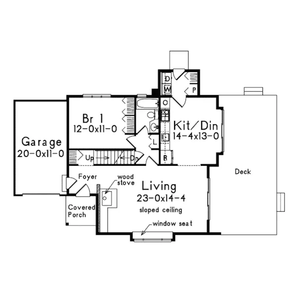 Modern House Plan First Floor - Lena Contemporary Home 017D-0009 - Shop House Plans and More