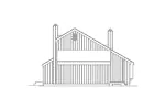 Saltbox House Plan Left Elevation - Lena Contemporary Home 017D-0009 - Shop House Plans and More
