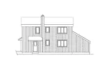 Saltbox House Plan Rear Elevation - Lena Contemporary Home 017D-0009 - Shop House Plans and More