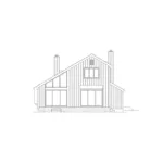 Modern House Plan Right Elevation - Lena Contemporary Home 017D-0009 - Shop House Plans and More