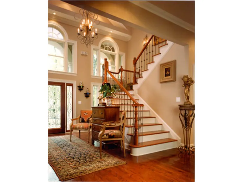Country French House Plan Foyer Photo - Canterbury European Home 018D-0001 - Search House Plans and More