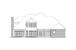 Country French House Plan Rear Elevation - Canterbury European Home 018D-0001 - Search House Plans and More