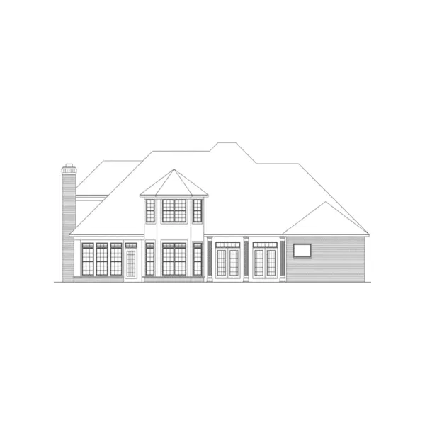 European House Plan Rear Elevation - Canterbury European Home 018D-0001 - Search House Plans and More