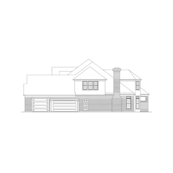 European House Plan Right Elevation - Canterbury European Home 018D-0001 - Search House Plans and More