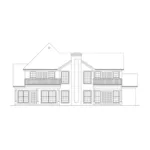 European House Plan Rear Elevation - Brookhaven Hill European Home 018D-0002 - Search House Plans and More