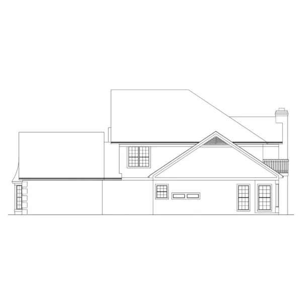 European House Plan Right Elevation - Brookhaven Hill European Home 018D-0002 - Search House Plans and More