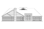 Ranch House Plan Rear Elevation - Hawthorne Country French Home 018D-0003 - Search House Plans and More