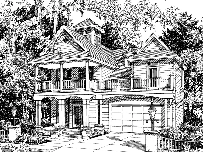 Traditional House Plan Front Image of House - Sweetcrest Craftsman Home 018D-0004 - Shop House Plans and More