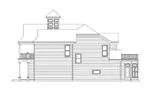Traditional House Plan Right Elevation - Sweetcrest Craftsman Home 018D-0004 - Shop House Plans and More