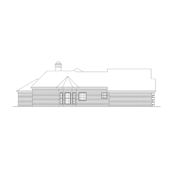 Ranch House Plan Left Elevation - Charlotte Creek  Ranch Home 018D-0005 - Search House Plans and More