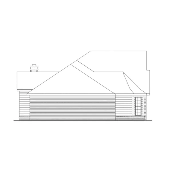 Ranch House Plan Left Elevation - Danville Southern Ranch Home 018D-0006 - Search House Plans and More