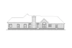 Traditional House Plan Rear Elevation - Danville Southern Ranch Home 018D-0006 - Search House Plans and More