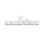 Ranch House Plan Rear Elevation - Danville Southern Ranch Home 018D-0006 - Search House Plans and More