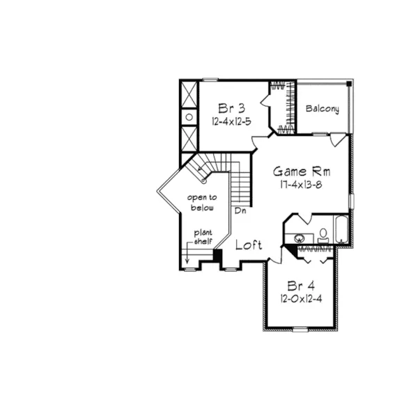 Traditional House Plan Second Floor - Rockport Way European Home 018D-0007 - Shop House Plans and More