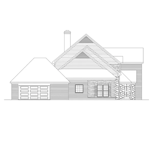 Traditional House Plan Left Elevation - Rockport Way European Home 018D-0007 - Shop House Plans and More